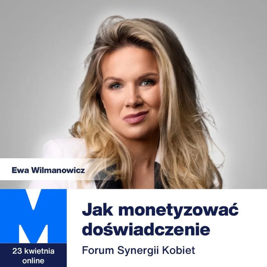 Plakat Forum Synergii Kobiet z Ewą Wilmanowicz