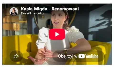 Kadr z rozmowy z Katarzyną Migdą