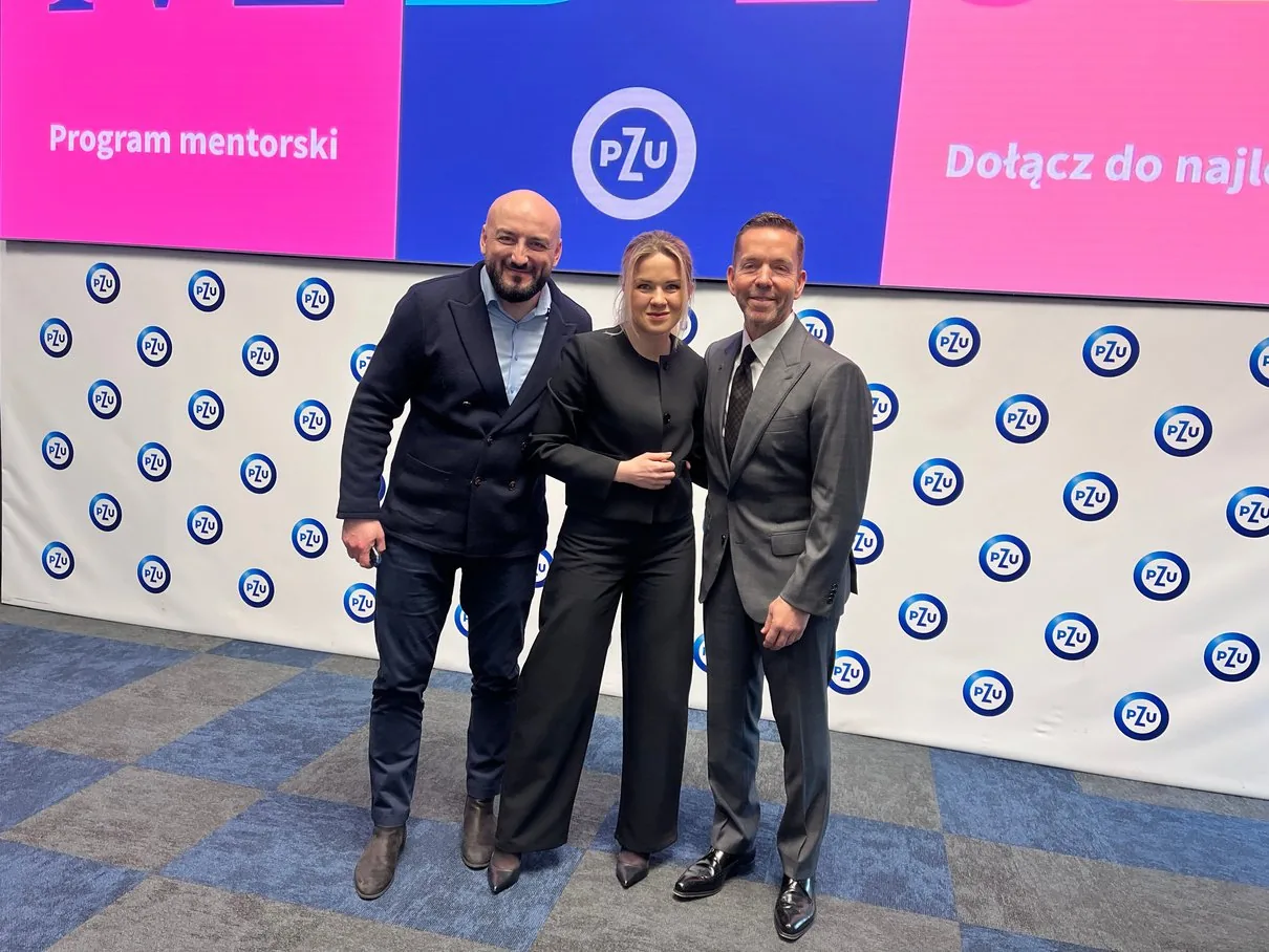 Ewa Wilmanowicz z partnerami podczas programu mentorskiego PZU